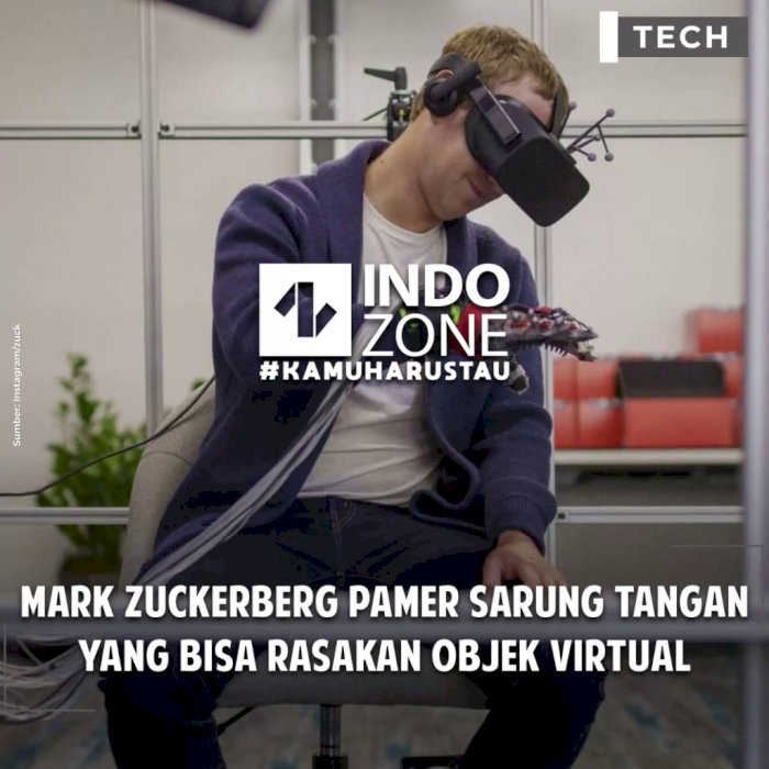 Mark Zuckerberg Pamer Sarung Tangan yang Bisa rasakan Objek Virtual
