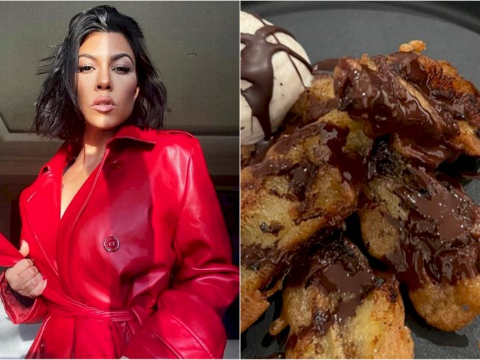 Kourtney Kardashian Pamer Makan Pisang Goreng, Netizen Sibuk Bahas Nama hingga Harga