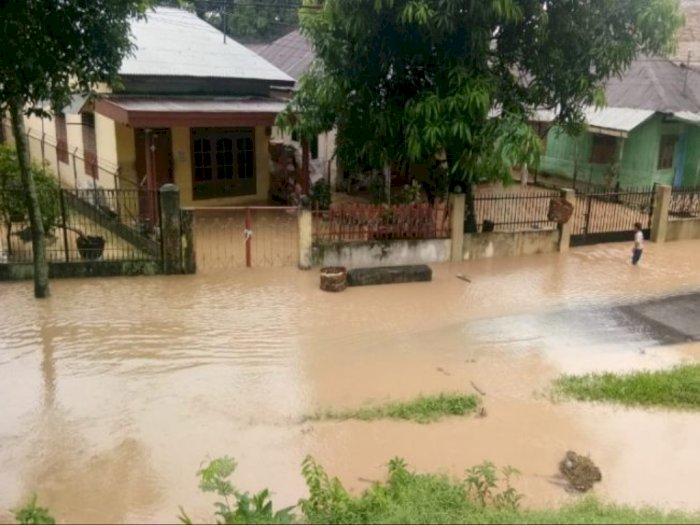 Sungai Sei Padang Kembali Meluap, Puluhan Rumah di Tebingtinggi Kebanjiran Lagi