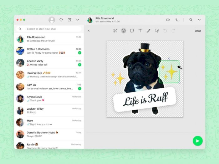 WhatsApp Web Resmi Hadirkan Tool untuk Membuat Sticker Kustom Sendiri!