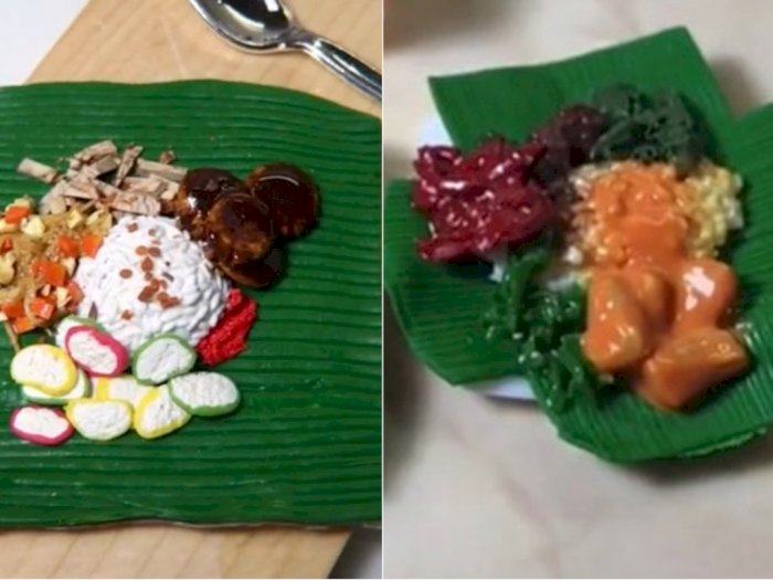Keren! Cewek Ini Bikin Miniatur Makanan Indonesia dari Lilin, Ada Semur Jengkol