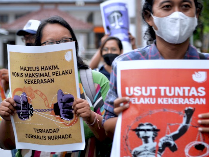 Aksi Solidaritas Jurnalis Bali, Berikut Foto-fotonya