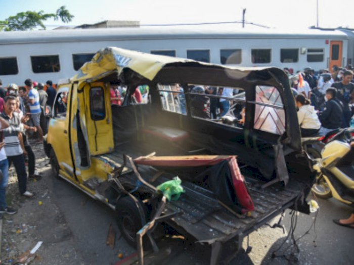Korban Kecelakaan Angkot Vs Kereta Api di Medan Bakal Dapat Santunan dari Jasa Raharja 