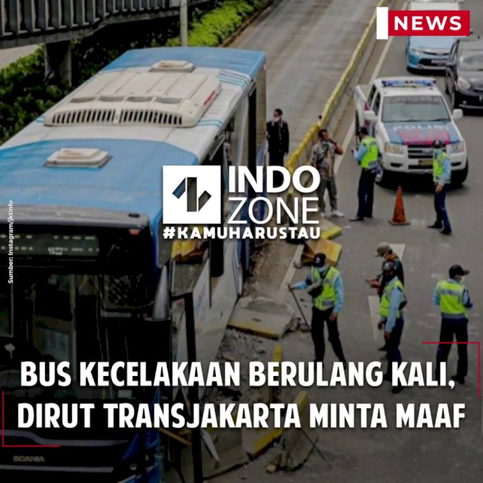 Bus Kecelakaan Berulang Kali, Dirut Transjakarta Minta Maaf