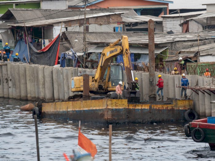 Tangani Banjir Rob, Pemprov DKI Lanjutkan Proyek Tanggul NCID