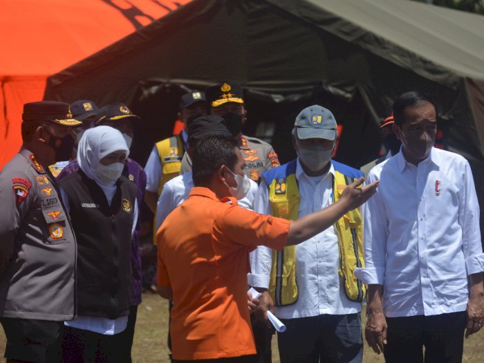 Presiden Jokowi Kunjungi Korban Gunung Semeru, Berikut Foto-fotonya