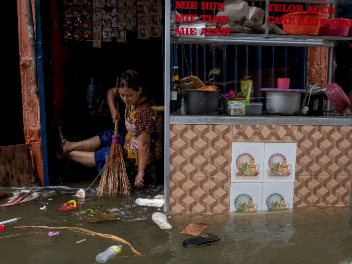 39 RT di Jakarta Terendam Banjir Rob, Ketinggian Air Hampir 1 Meter