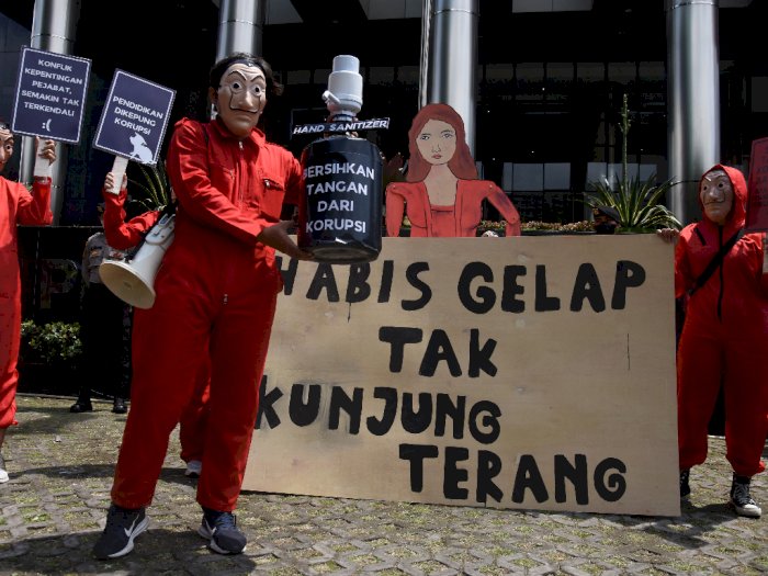 Aksi Peringatan Hari Antikorupsi Sedunia di Jakarta, Berikut Foto-fotonya