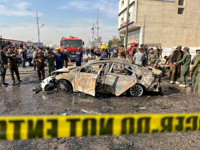 Dampak Bom Sepeda Motor di Irak, Ini Foto-fotonya