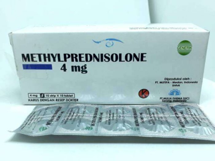 Untuk Apa Sih Obat Methylprednisolone Itu? Berikut Ini Penjelasannya
