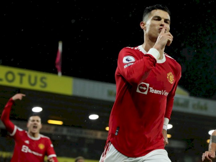 Jadi Pahlawan Kemenangan MU atas Norwich, Ronaldo Bikin Rekor Apik