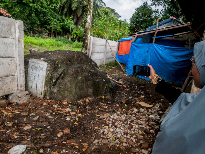 FOTO: Cagar Alam Batu Peninggalan Letusan Krakatau Tidak Terawat