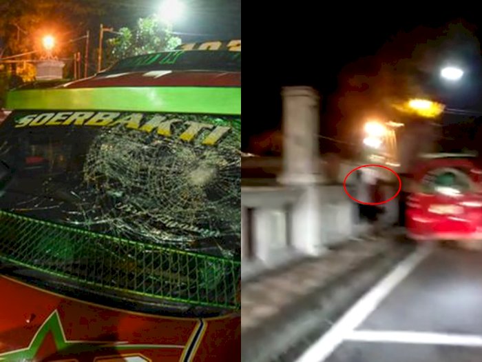 Viral, Diduga Tabrak Lari Ojol, Sopir Angkot di Medan Lompat ke Sungai 