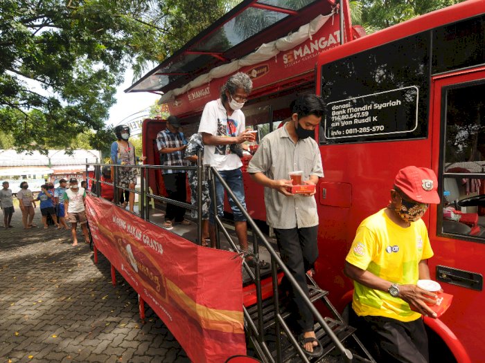 Bus Warung Makan Gratis di Klaten, Berikut Foto-fotonya