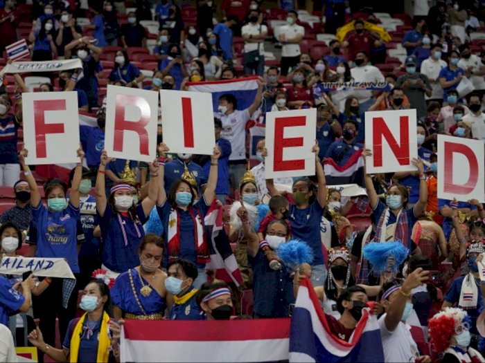 Respek! Fans Thailand Berikan Dukungan kepada Timnas Indonesia
