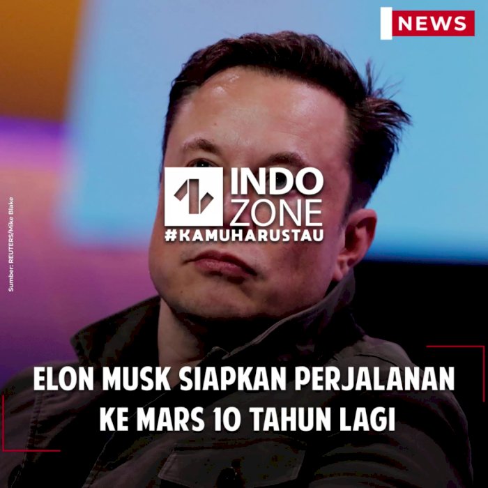 Elon Musk Siapkan Perjalanan ke Mars 10 Tahun Lagi