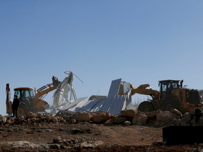 Israel Bongkar 10 Bangunan Milik Palestina di Tepi Barat, Termasuk Masjid