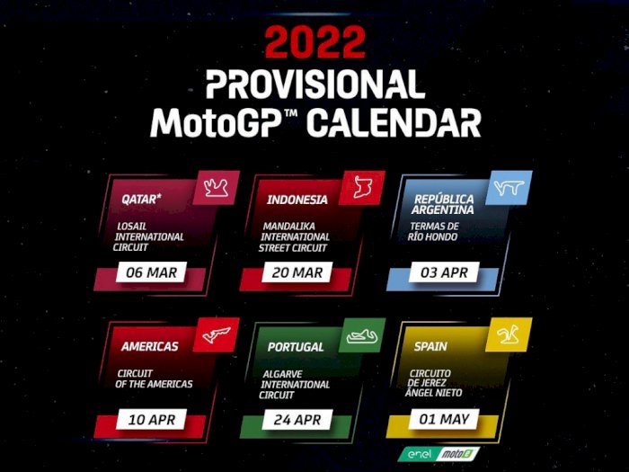 Jadwal MotoGP 2022 Lengkap dengan Kalender Tes Pramusim