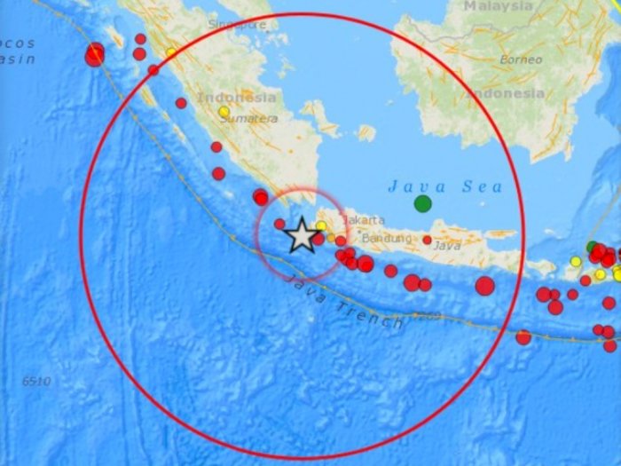 Heboh Gempa Magnitudo 6,7 Berpusat di Banten, Langsung Jadi Trending Topic di Twitter