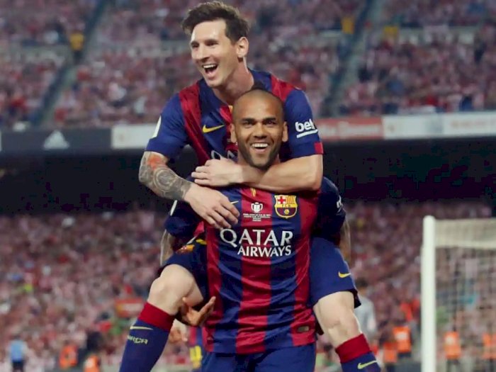 Dani Alves Berharap Messi Pensiun di Barcelona 
