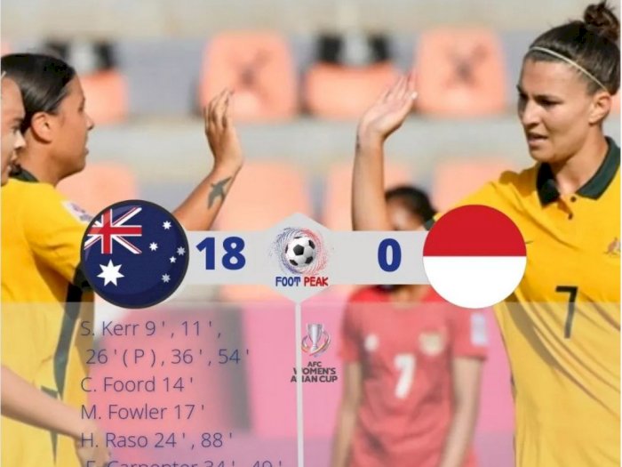 Timnas Putri Indonesia Keok Lawan Australia hingga Kebobolan Banyak Gol
