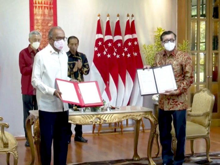 Indonesia-Singapura Sepakati Perjanjian Ekstradisi, Yasonna: akan Ciptakan Efek Gentar