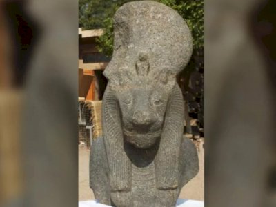 Miliki Kepala Mirip Luwak, Dua Patung Sphinx Kolosal Milik Firaun Amenhotep III Ditemukan 