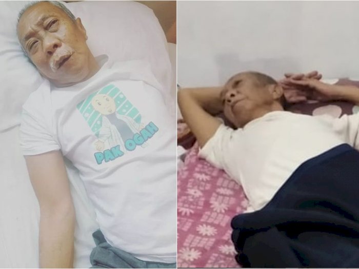 Pak Ogah Terbaring Lemah di Kasur Sepulang dari RS, Begini Kondisinya