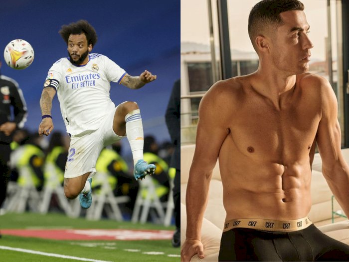 Ikuti Jejak Ronaldo, Marcelo Mau Jadi Model Pakaian Dalam usai Pecahkan Rekor Trofi Madrid