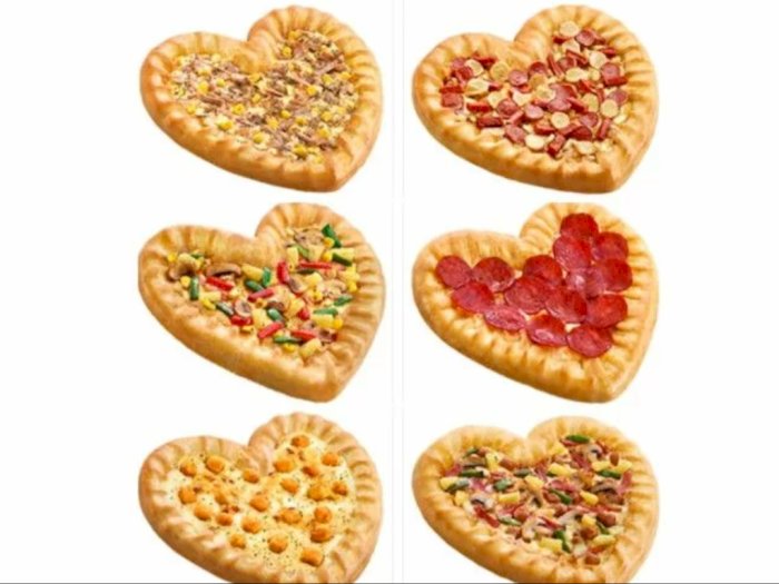 Tak hanya Cokelat, Pizza Berbentuk Hati Juga akan Ramaikan Valentine