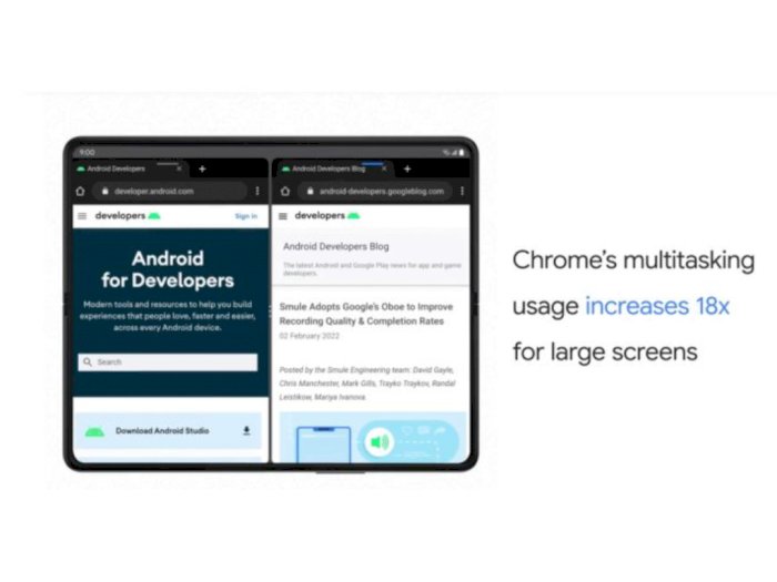 Chrome Rilis "Multiwindow" dengan Peningkatan Kinerja 18x pada Tablet