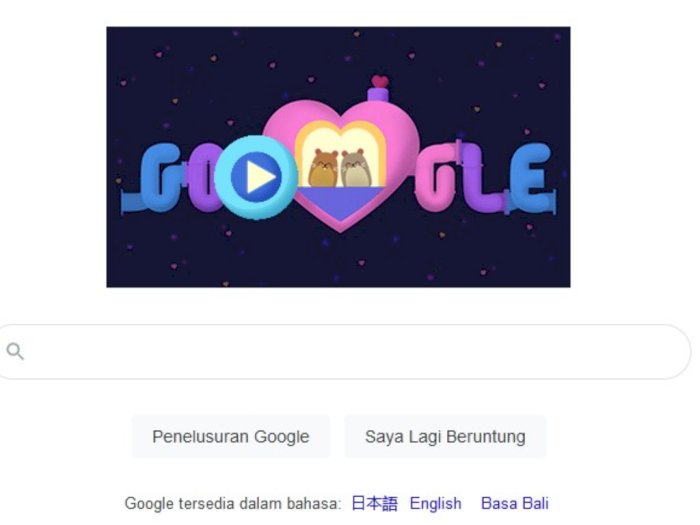 Rayakan Hari Valentine, Google Doodle Menyediakan Game Mini