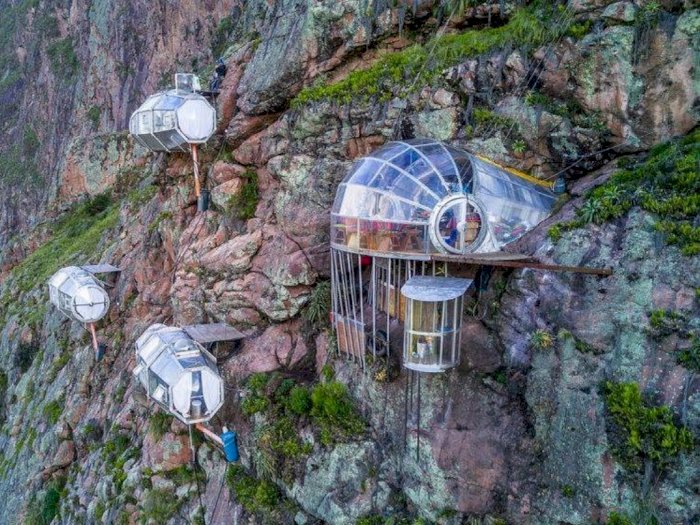 Natura Vive Skylodge, Hotel Transparan di Pinggir Tebing yang Tawarkan Keindahan Peru