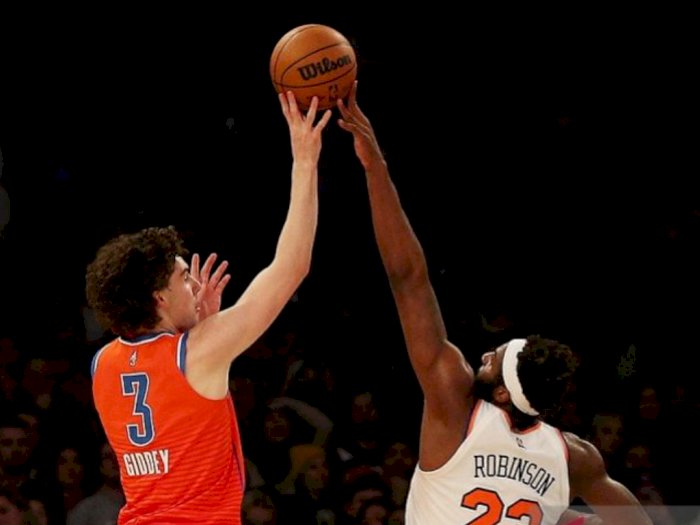 Knicks Akhirnya Tunduk dari Thunder setelah Overtime, Josh Giddey Main Gemilang 