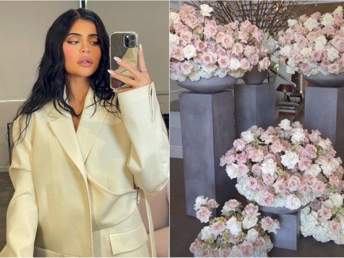 Rayakan Hari Valentine, Kylie Jenner Dapat Ratusan Bunga Mawar dari Travis Scott