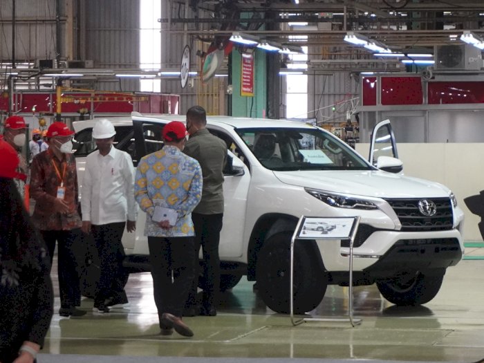 Toyota Indonesia Capai Ekspor 2 Juta Unit, Presiden Jokowi Kunjungi Pabrik di Karawang