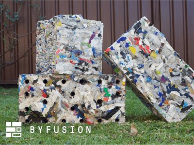 ByBlock, Blok Beton yang Terbuat dari Plastik Daur Ulang untuk Mengurangi Limbah
