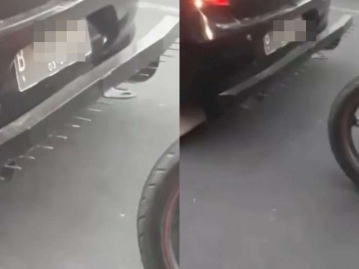Viral Mobil Ayla Dipasangi Bumper Berduri Besi Tajam, Banjir Komentar Netizen