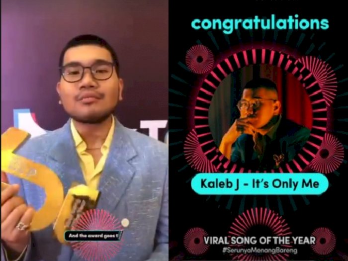 Populer Tahun Lalu, Lagu 'It's Only Me' dari Kaleb J Raih Tiktok Awards Indonesia 2021