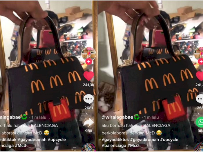 Kreatif! Pria Ini Sulap Paper Bag McDonald's Jadi Tas Mewah yang Punya Nilai Jual