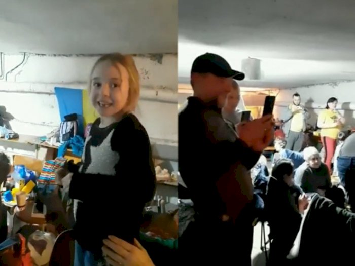 Gadis Ukraina Tuai Simpati Lantunkan Lagu 'Frozen' Mengungsi di Bunker Bawah Tanah