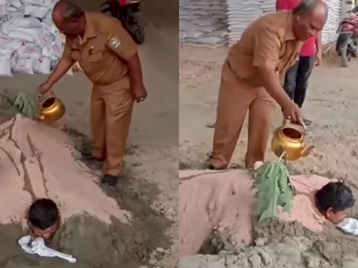 Viral Bupati Pidie Aceh Obati Warga dengan Cara Ditimbun Tanah dan Disiram Air Bak Dukun