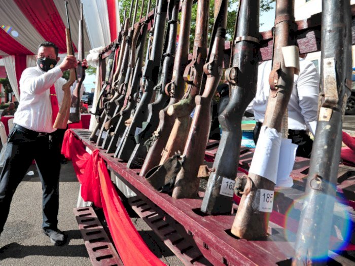 54 Pemilik Senjata Api Rakitan di Palembang Diciduk Polisi
