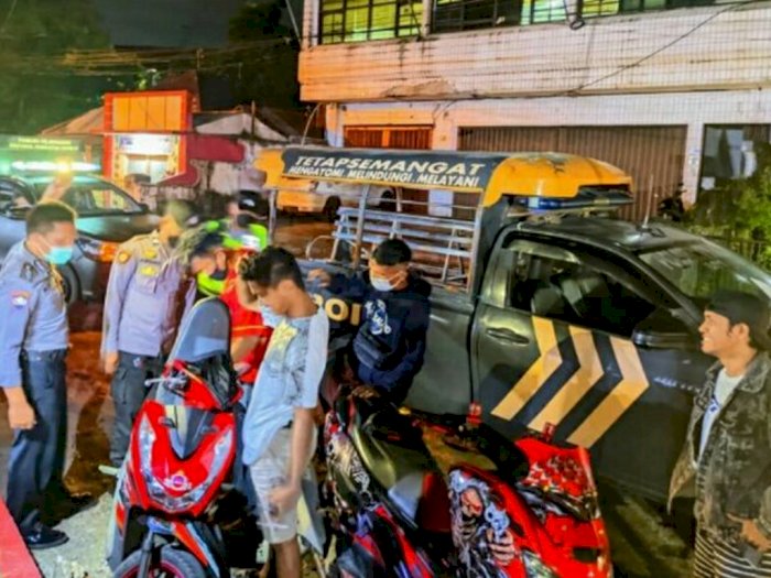 Patroli Skala Besar di Manado, Puluhan Remaja Mabuk dan Sajam Diamankan