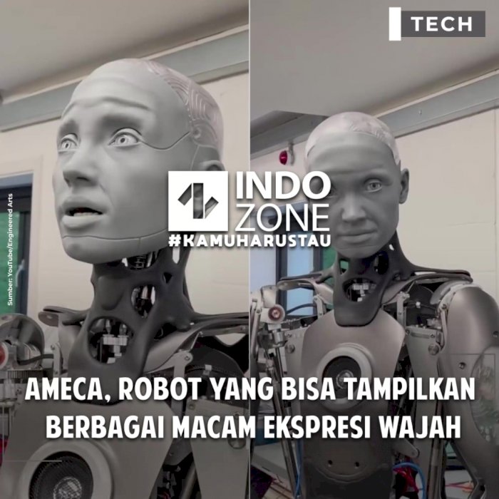 Ameca, Robot yang Bisa Tampilkan Berbagai Macam Ekspresi Wajah