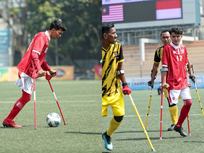 Kelar Bantai Malaysia, Timnas Indonesia Maju ke Piala Dunia Sepak Bola Amputasi 2022 