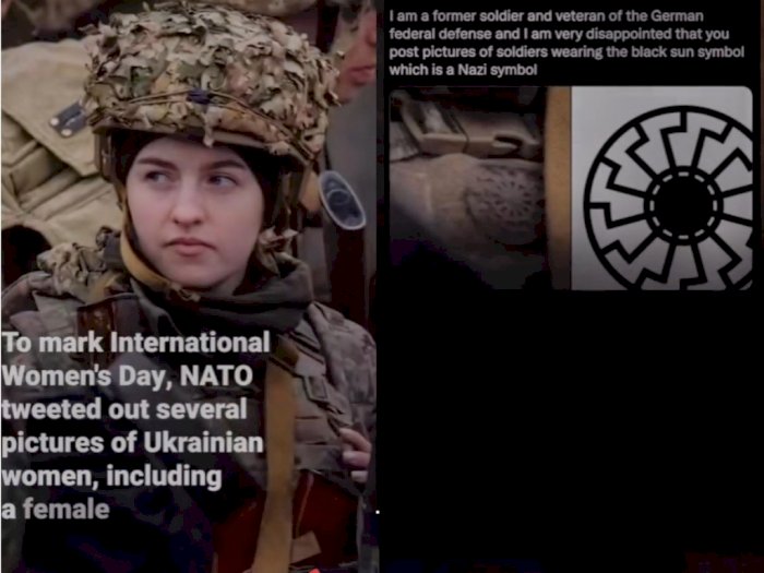 Gara-Gara Pasang Foto Prajurit Wanita Ukraina, NATO Malah Ungkap Bukti Nazi Masih Ada 