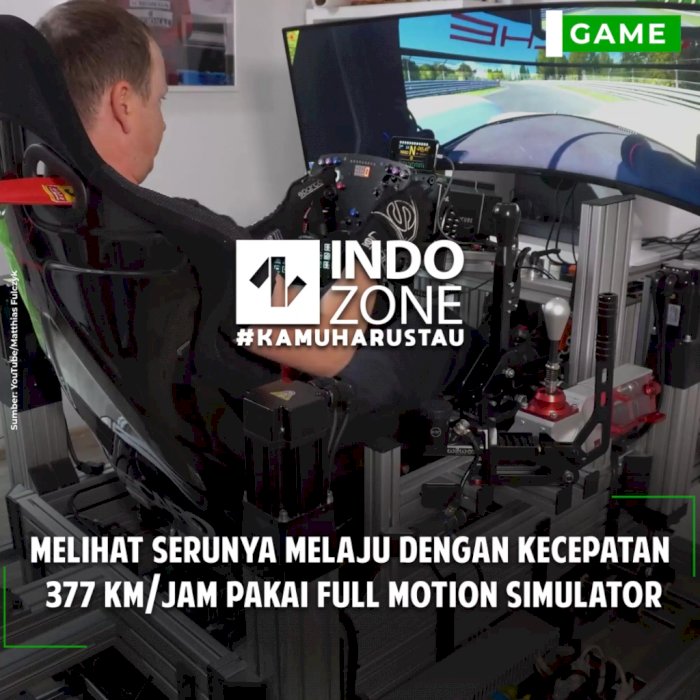 Melihat Serunya Melaju dengan Kecepatan 377 Km/jam Pakai Full Motion Simulator