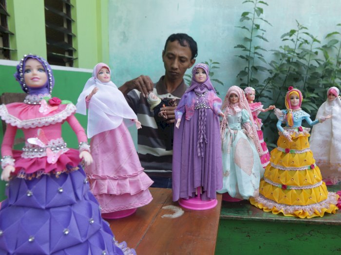Perajin Solo Buat Boneka Barbie Muslim, Banjir Pesanan Jelang Bulan Puasa 