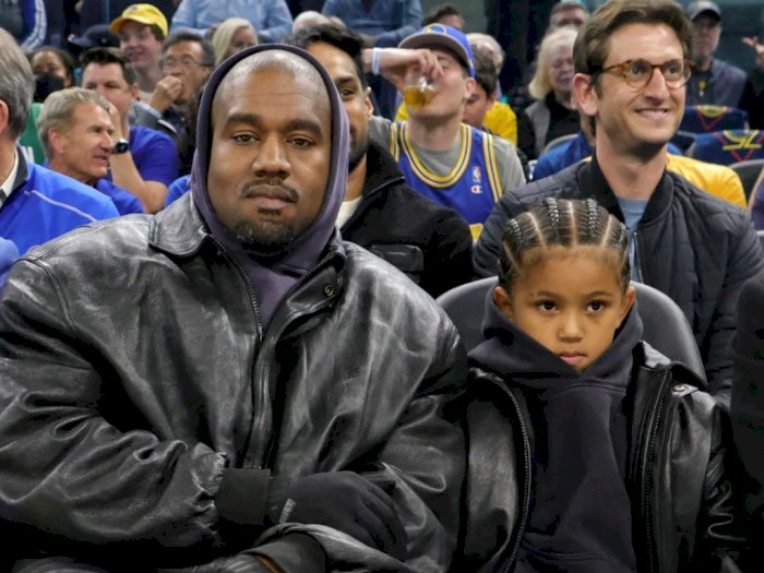 Akhirnya Kanye West Bisa Quality Time Bareng Anak Nonton Pertandingan NBA